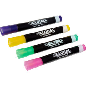 Global Industrial™ Wet Erase Chalk Markers - Pastels - Pack of 4