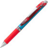 Pentel® EnerGel RTX Retractable Gel Pen Fine 0.5mm Red Ink Silver/Red Barrel