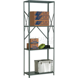 Global Industrial™ 4 Shelf 20 Ga Open Steel Shelving Unit 36""W x 12""D x 97""H Gray