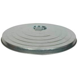 Witt Industries Galvanized Steel Lid For 20 Gallon Trash Can Silver
