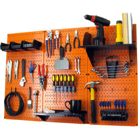 Wall Control Pegboard Standard Tool Storage Kit Orange/Black 48"" X 32"" X 9""