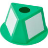 Global Industrial™ Inventory Control Cone W/ Dry Erase Decals Green