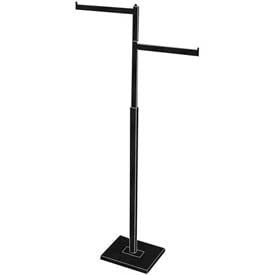 Black Rectangular tubing Rack 2 Str. Arms