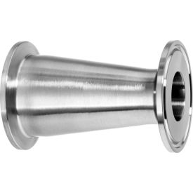 304 SS Straight Reducers Tube-to-Tube for Quick Clamp Fittings - for 2 x 1-1/2"" Tube OD