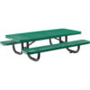 Global Industrial™ 6' Rectangular Kids Picnic Table Expanded Metal Green