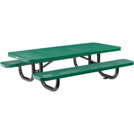 Global Industrial™ 6' Rectangular Kids Picnic Table Expanded Metal Green