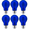 Sunlite Green Transparent LED Light Bulb 4-1/2-Watt Dimmable 6-Pack