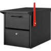 Global Industrial™ Residential Mailbox 12-1/2x13-5/8x14 Front/Rear Access Locking Door BLK
