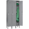 Global Industrial™ Capital® 1-Tier 3 Door Locker 36""W x 18""D x 78""H Gray Unassembled