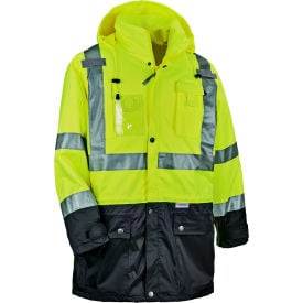 Ergodyne® GloWear® 8386 Hi-Vis Shell Jacket 4XL Lime
