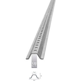 U-Channel Sign Post 7'L 1.12 lbs./ft. Galvanized Post Holes 30"" Down Post