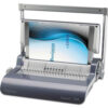 Fellowes® Quasar+ 500 Manual Comb Binding Machine 18-1/8 x 15-3/8 x 5-1/8 Metallic Blue