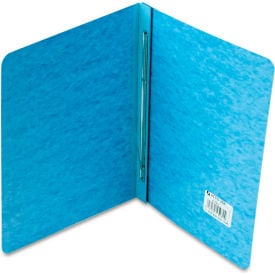 ACCO Pressboard Report Cover Prong Clip Letter 3"" Capacity Light Blue