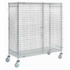 Nexel® Poly-Z-Brite Wire Security Truck w/2 Shelves & 4 Swivel Casters 48""L x 24""W x 69""H