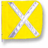 Heavy Duty Flag 16""x16"" Yellow w/ White X