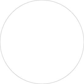 3/4"" Dia. Round Removable Paper Labels White Roll of 500