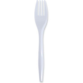 Boardwalk® Mediumweight Wrapped Polypropylene Cutlery Fork White 1000/case