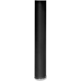 Lorell® Peninsula Post - 3-1/2"" Dia. x 28-1/2""H - Black - Essentials Series