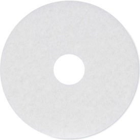 Boardwalk® Polishing Floor Pads 15"" Diameter White 5/case