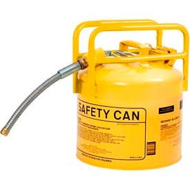 Eagle D.O.T. Approved Transport Can w/7/8"" Flexible Hose Type II Yellow 5 Gal. 1215Y