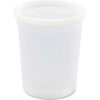 DELItainer Microwavable Containers 32 oz. 4-1/2"" Diameter Clear - 240 Pack