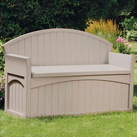 Suncast PB6700  Patio Bench and Deck Box 50 Gallon