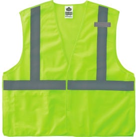 Ergodyne GloWear 8215BA-S Breakaway Mesh Hi-Vis Safety Vest Class 2 Economy 3XL Lime