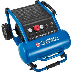 Global Industrial™ Portable Direct Drive Air Compressor 2.0 HP 5 Gal 5.0 CFM Oil-Free