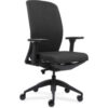 Lorell® Executive Chairs with Fabric Seat & Back - Black