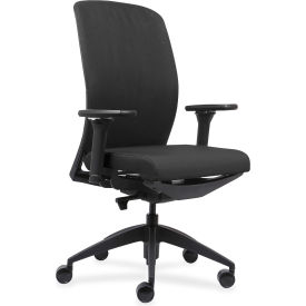 Lorell® Executive Chairs with Fabric Seat & Back - Black