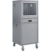 Global Industrial™ Mobile Computer Cabinet Dark Gray Unassembled