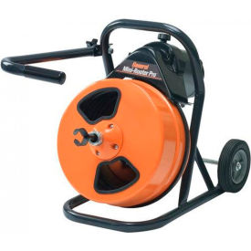 General Wire MRP-D Mini-Rooter Pro Drain/Sewer Cleaning Machine W/75' x 1/2"" Cable & 4 Pc Cutter Set