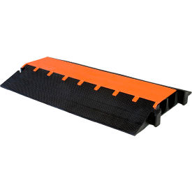 Elasco MightyGuard 2 Channel Heavy Duty Cable Protector 3"" Channel Orange/Black MG2300