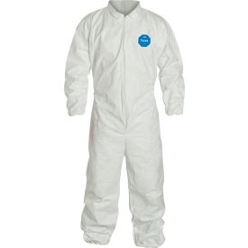 DuPont™ Tyvek® 400 Coverall  Elastic Wrist & Ankle Stormflap White 4X 25/Qty