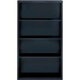 Hirsh 4 Shelf Bookcase 34-1/2""W x 13""D x 60""H Black