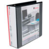 Universal® Economy D-Ring Vinyl View Binder 3"" Capacity Black