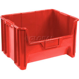 Global Industrial™ Plastic Hopper Bin 15-1/4""L x 19-7/8""W x 12-7/16""H Red