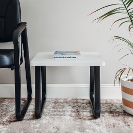 Interion® Square End Table 20"" x 20"" Gray Top