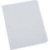 Universal® Deluxe Write-On/Erasable Tab Index 8-Tab 11"" x 8.5"" White White Tabs