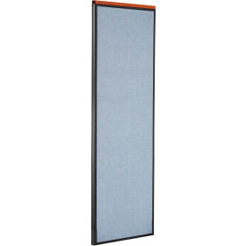Interion® Deluxe Office Partition Panel 24-1/4""W x 73-1/2""H Blue