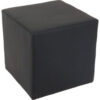 Interion® Antimicrobial Cube Reception Ottoman Black
