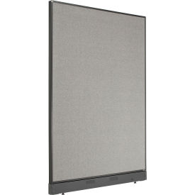 Interion® Office Partition Panel with Pass-Thru Cable 48-1/4""W x 64""H Gray