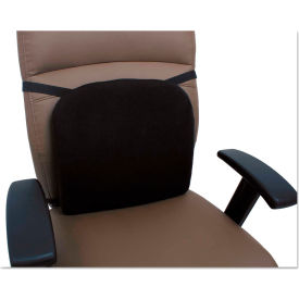 Alera® Cooling Gel Memory Foam Backrest - 14-1/8"" x 14-1/8"" x 2-3/4"" - Black