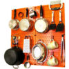 Wall Control Kitchen Pegboard Pack Storage & Organization Kit Orange/Blue 32"" X 32"" X 6""