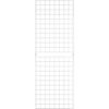 2' x 6' - Portable Wire Grid Wall Panel -  Chrome