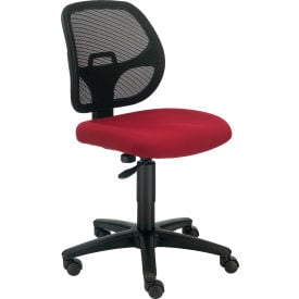 Interion® Mesh Office Chair With Mid Back Fabric Red