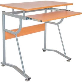 Techni Mobili Compact Computer Desk 43""W x 19-1/2""D x 30""H Cherry