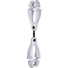 Ergodyne® 3420 Squids® Swiveling Glove Clip Holder Dual Clips Granite