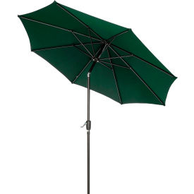 Global Industrial™ Outdoor Umbrella with Tilt Mechanism Olefin Fabric 8-1/2'W Green