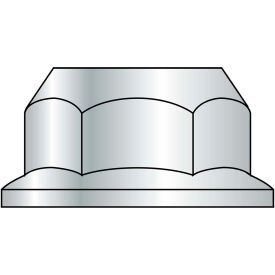 Serrated Hex Flange Nut - 7/16-14 - Zinc CR+3 - Case Hardened Steel - UNC - Pkg of 100 - BBI 857300